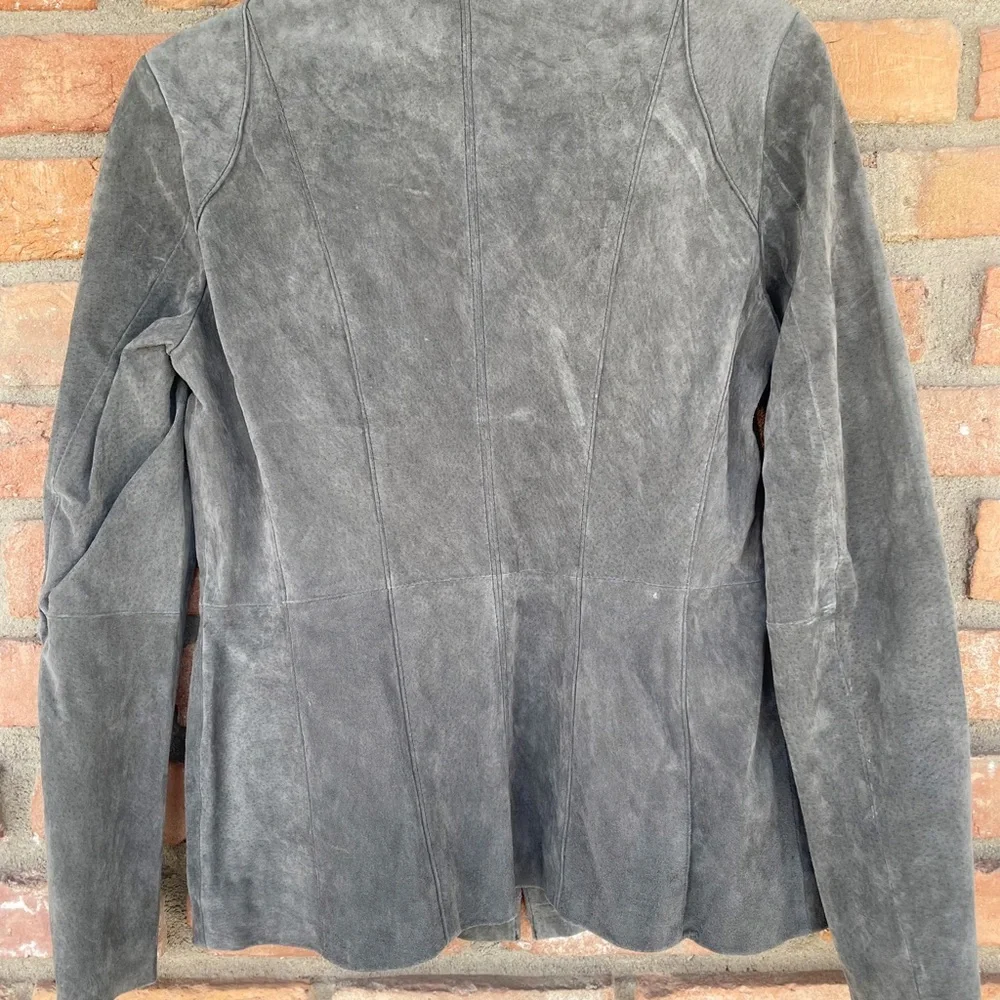 100% Suede Geneology Fashion DNA Jacket Size Medium - Picture 6 of 8
